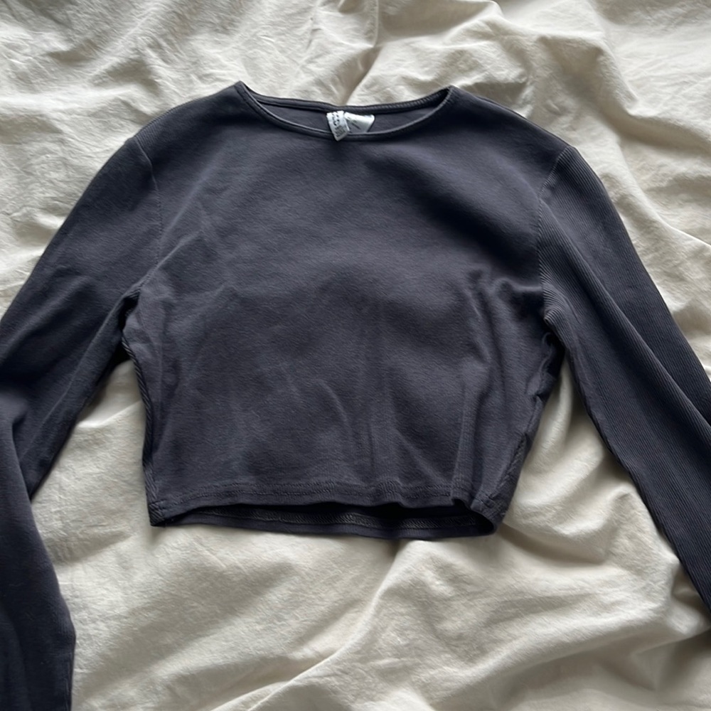Navy blue long sleeve top from H&M